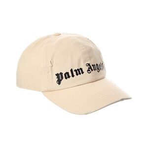 Palm Angels Monogram Cap, White